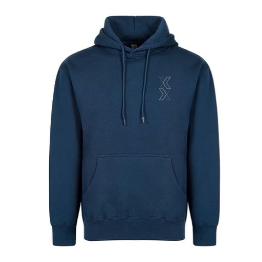 navy blue hoodie