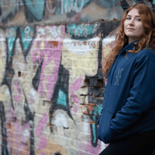navy blue pullover hoodie