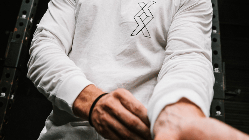 white long sleeve shirt men