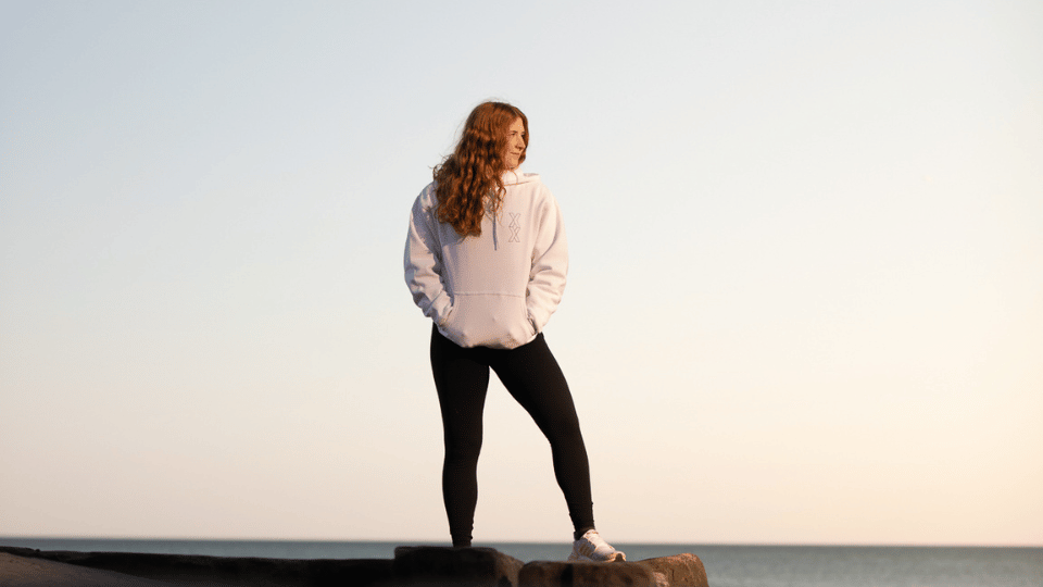 women white hoodie
